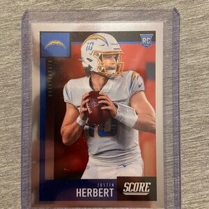 Justin Herbert Los Angeles Chargers 2020 Panini Chronicles Rookie Card #443